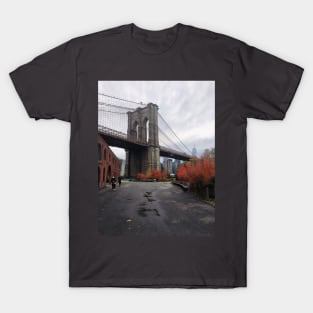 Brooklyn Bridge Autumn NYC T-Shirt